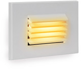 WAC Lighting WL-LED120-AM-WT Modern White LED Amber Louvered Indoor Step Lighting