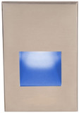 WAC Lighting WL-LED200-BL-BN Modern Brushed Nickel LED Blue Indoor Step Light