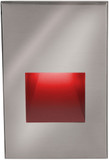 WAC Lighting WL-LED200-RD-SS Modern Stainless Steel LED Red Indoor Step Light