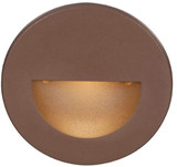 WAC Lighting WL-LED300-C-BZ Contemporary Bronze LED Half-Round Indoor Step Lighting