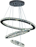 Zeev Lighting CD10131/LED/CH-D Blair Chrome LED Multi Ceiling Light Pendant