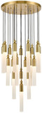 Zeev Lighting CD10320/19/AGB Fusion Modern Aged Brass Multi Hanging Light
