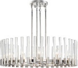 Zeev Lighting CD10358/12/PN Julian Contemporary Polished Nickel Hanging Chandelier