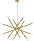 Zeev Lighting CD10390/12/AGB Mandelorian Modern Aged Brass Lighting Chandelier