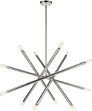 Zeev Lighting CD10391/12/PN Mandelorian Modern Polished Nickel Chandelier Lighting