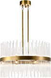 Zeev Lighting CD10407/16/P-AGB Citadel Modern Aged Brass Lighting Pendant