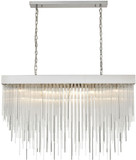 Zeev Lighting CD10413/27/PN Waterfall Modern Polished Nickel Kitchen Island Lighting