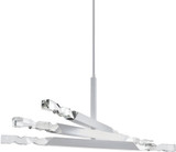 Zeev Lighting CD11342/LED-6/2x2/MW Mamadim Matte White LED Chandelier Light