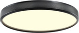 Zeev Lighting FM11753/LED-24/SBB Zigrina Modern Satin Brushed Black LED 24" Flush Mount Lighting Fixture