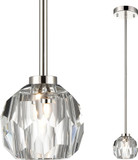 Zeev Lighting MP40036/1/PN Parisian Contemporary Polished Nickel Mini Hanging Light