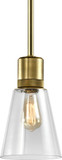 Zeev Lighting P11705/E26/AGB/G11-G16 Zigrina Modern Aged Brass Mini Ceiling Pendant Light