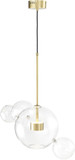 Zeev Lighting P30103/2/AGB Sattelite Modern Aged Brass LED Pendant Lighting Fixture