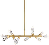 Zeev Lighting PL11413/LED-10/AGB Angelus Aged Brass LED Island Lighting