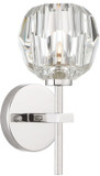 Zeev Lighting WS70033/1/PN Parisian Modern Polished Nickel Lamp Sconce