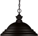 Z-Lite 100701MB-SMB Pendant Lights Stepped Matte Black Pendant Lighting