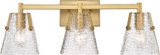Z-Lite 1101-3V-MGLD Analia Modern Modern Gold 3-Light Bathroom Lighting