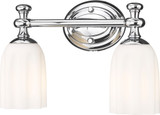 Z-Lite 1102-2V-CH Orion Chrome 2-Light Bathroom Sconce Lighting