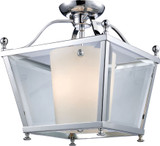 Z-Lite 178-3SF-M Ashbury Chrome 12.25" Wide Flush Mount Light Fixture