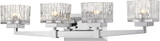 Z-Lite 1927-4V-CH Rubicon Contemporary Chrome Halogen 4-Light Vanity Lighting