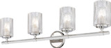 Z-Lite 1934-4V-PN Dover Street Contemporary Polished Nickel 4-Light Bath Lighting