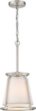 Z-Lite 1935MP-BN Lenyx Modern Brushed Nickel 10" Drum Hanging Lamp