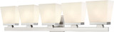 Z-Lite 1937-5V-BN Astor Brushed Nickel 5-Light Bath Sconce
