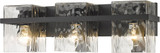 Z-Lite 1938-3V-MB Bennington Modern Matte Black 3-Light Bathroom Light