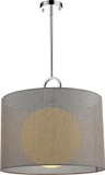 Z-Lite 194-20G-C Arosia Chrome 20" Drum Pendant Lighting Fixture