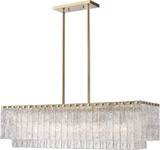 Z-Lite 1943-42L-MGLD Glacier Contemporary Modern Gold Island Light Fixture