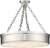 Z-Lite 1944SF22-PN-LED Anders Modern Polished Nickel LED Semi-Flush Lighting