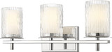 Z-Lite 1949-3V-CH Grayson Modern Chrome 3-Light Bathroom Light Sconce