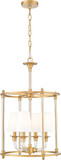 Z-Lite 1950-4C-RB Katerina Contemporary Rubbed Brass 16" Foyer Lighting Fixture