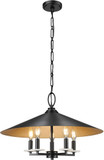 Z-Lite 1953-22MB Rialto Modern Matte Black 22" Pendant Light