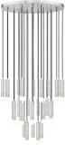 Z-Lite 1956P-27R-BN Stari Contemporary Brushed Nickel Multi Drop Ceiling Lighting