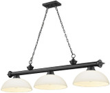 Z-Lite 2306-3MB-DMO14 Cordon Matte Black Island Lighting