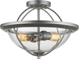 Z-Lite 3000SF-OS Persis Contemporary Old Silver Ceiling Light