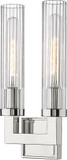 Z-Lite 3031-2S-PN Beau Contemporary Polished Nickel Wall Sconce