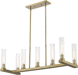 Z-Lite 3031-7L-RB Beau Contemporary Rubbed Brass Island Light Fixture
