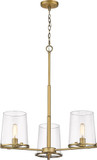 Z-Lite 3032-3RB Callista Contemporary Rubbed Brass 28" Chandelier Light