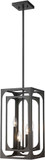 Z-Lite 3038-4MB Easton Contemporary Matte Black Mini Pendant Lighting