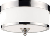 Z-Lite 307F-CH Cosmopolitan Chrome 8" Tall Ceiling Light