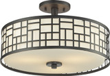 Z-Lite 329-SF16-BRZ Elea Bronze 10.25" Tall Flush Mount Light Fixture