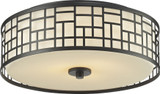 Z-Lite 329F16-BRZ Elea Bronze 6.25" Tall Flush Mount Lighting