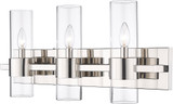 Z-Lite 343-3V-PN Lawson Modern Polished Nickel 3-Light Bath Sconce