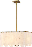 Z-Lite 345P20-RB Viviana Contemporary Rubbed Brass 20" Pendant Lamp