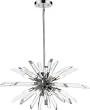 Z-Lite 4003-8L-CH Burst Chrome Chandelier Light