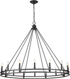 Z-Lite 4005-16MB Dennison Traditional Matte Black Chandelier Lamp