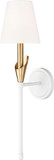 Z-Lite 4014-1SA-TW-MGLD Claudelle Contemporary Textured White + Modern Gold Wall Sconce Lighting