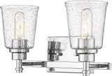 Z-Lite 464-2V-CH Bohin Modern Chrome 2-Light Bathroom Vanity Light Fixture