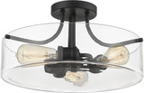 Z-Lite 471SF-MB Delaney Modern Matte Black Home Ceiling Lighting